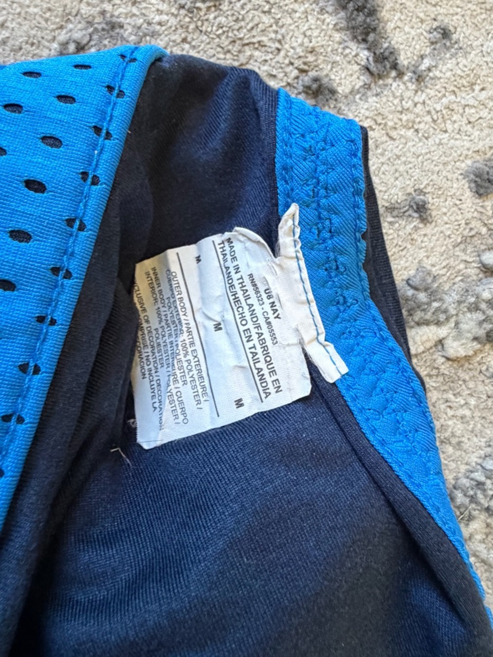 Nike Blue Perforated Athletic Shorts, dry fit, running, athletics, gym. - Picture 4 of 4